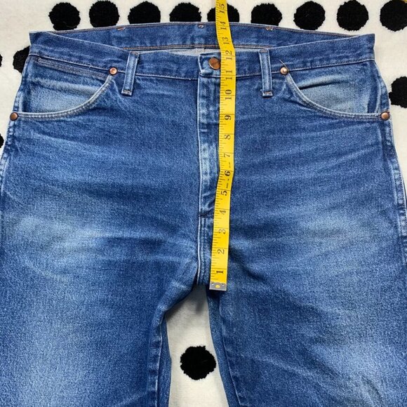 Wrangler Jeans Cowboy Cut Bootcut Blue Denim Western Rodeo - Picture 9 of 13